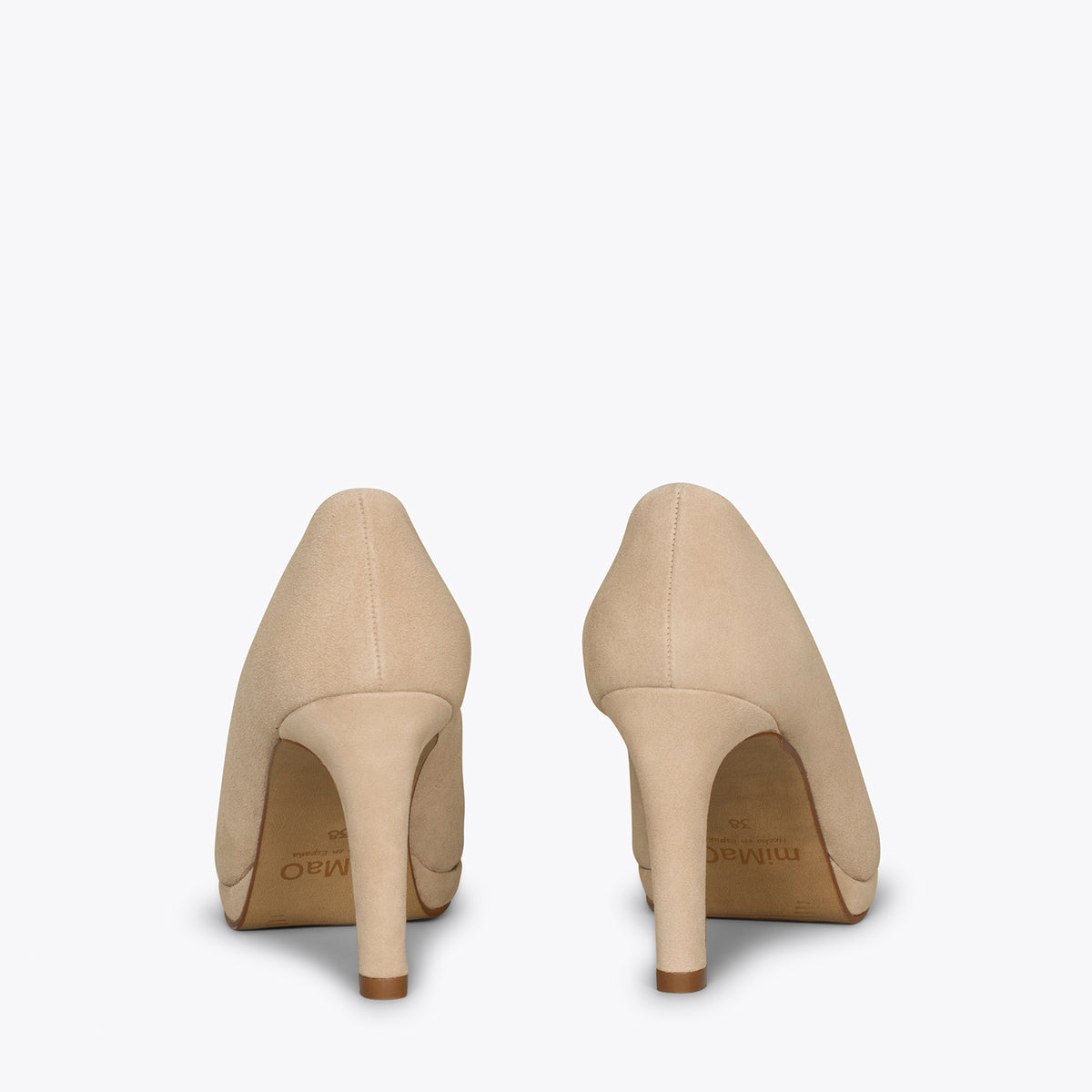 PLATAFORMA - Zapatos de tacón alto y plataforma CAMEL
