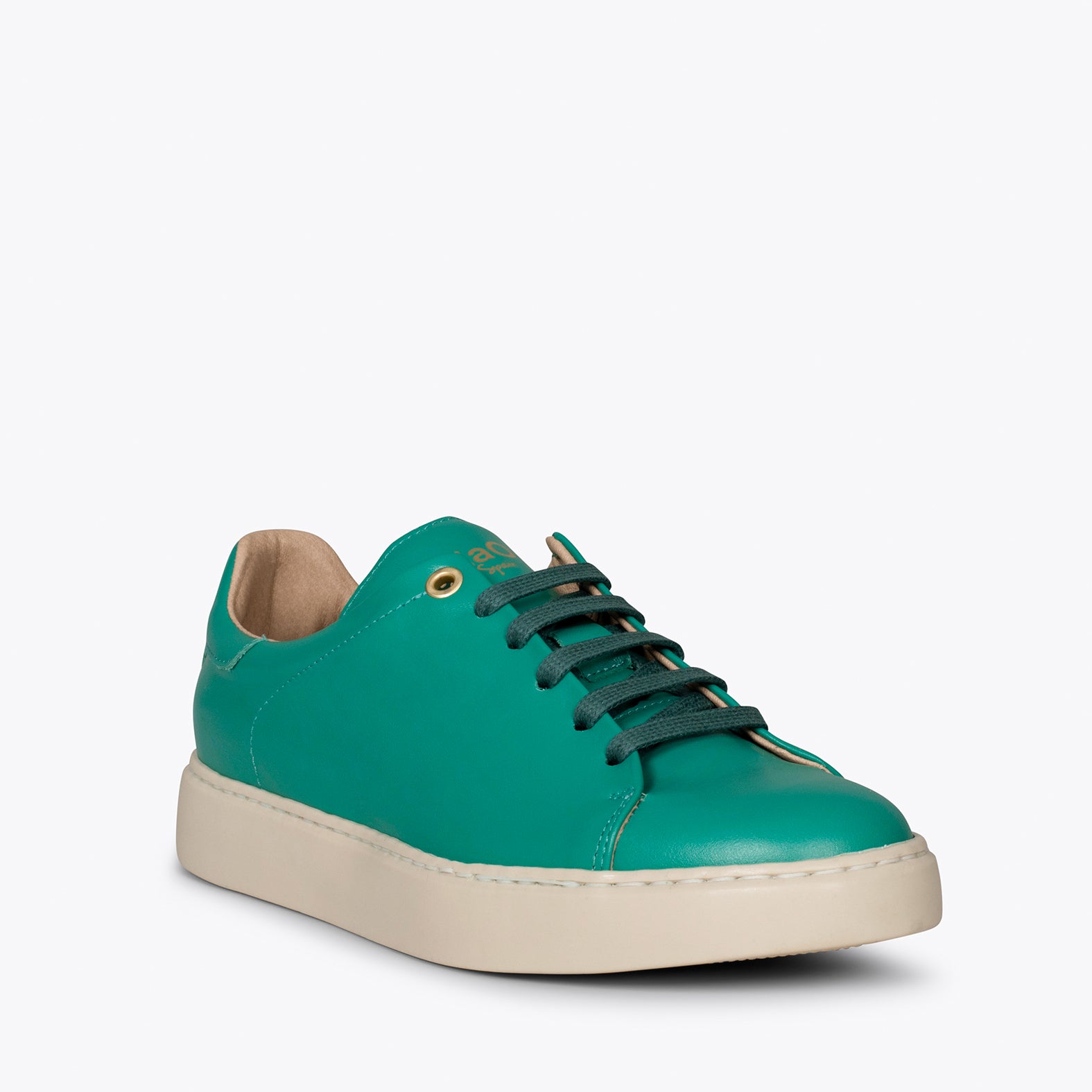 SKATE - Zapatillas VERDE casual de piel