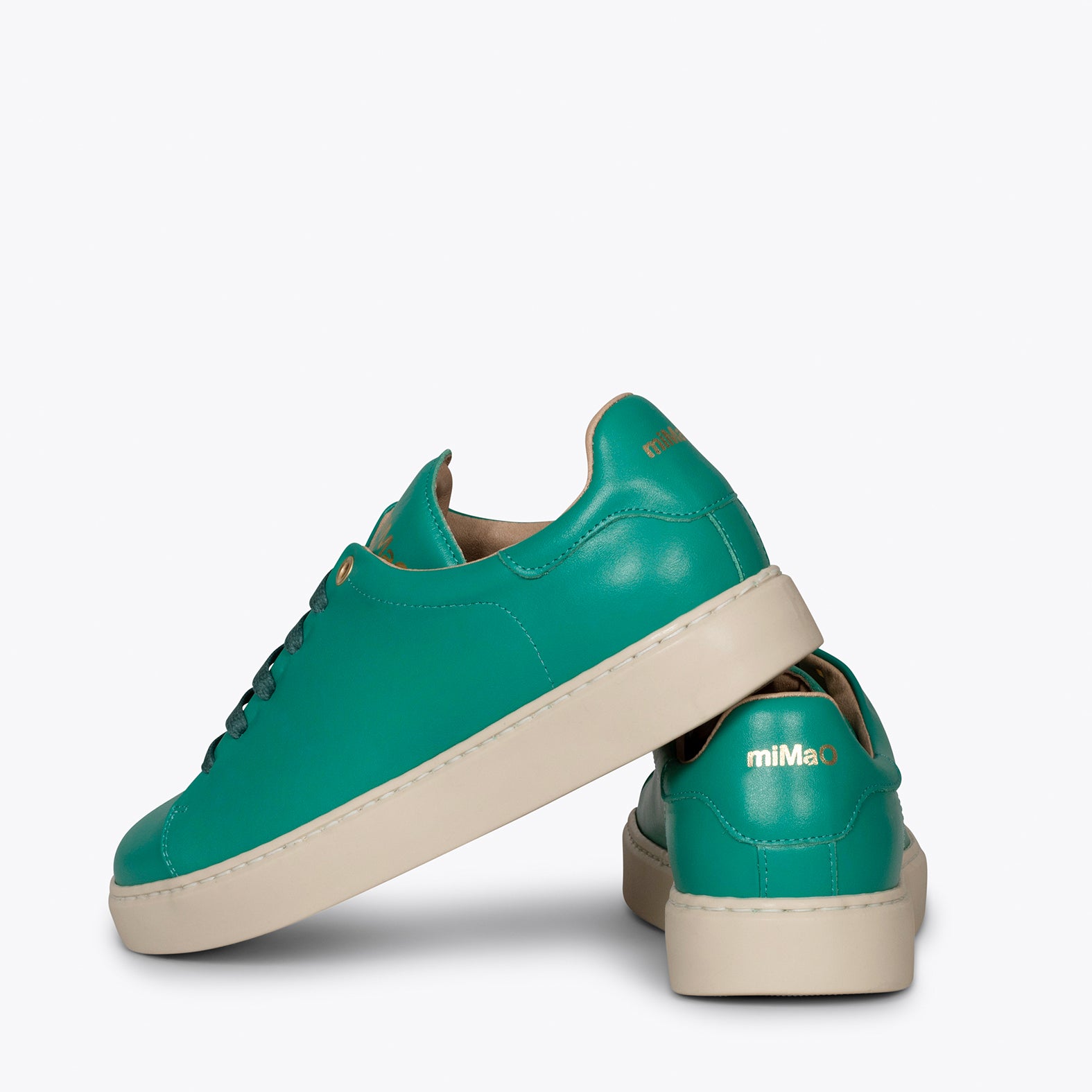 SKATE - Zapatillas VERDE casual de piel