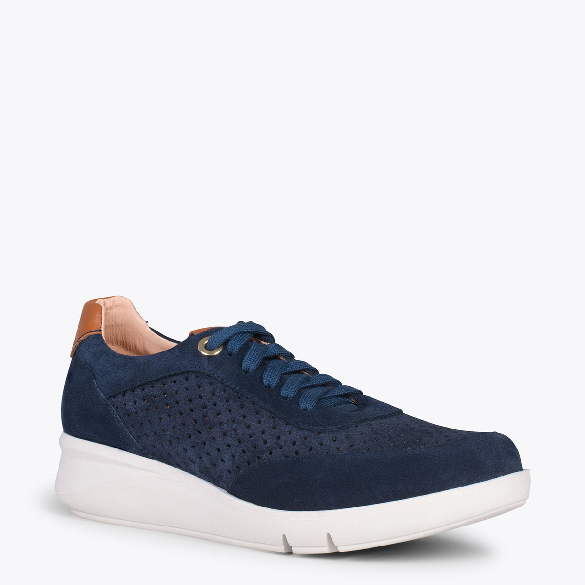 BLUCHER DEPORTIVO - Zapatillas con cuña para mujer MARINO