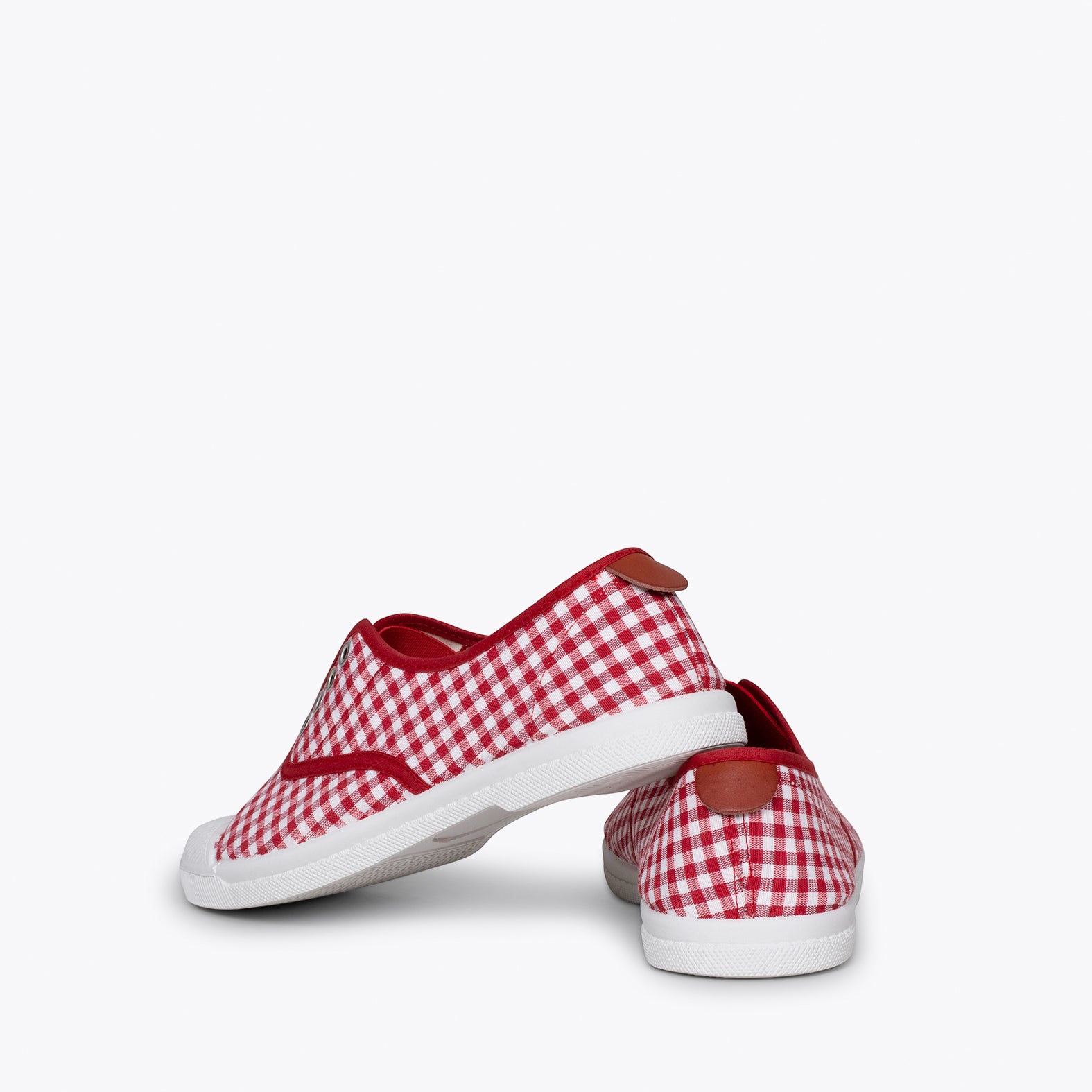 WAY - Zapatillas sin cordones de lona vichy ROJO - miMaO ®