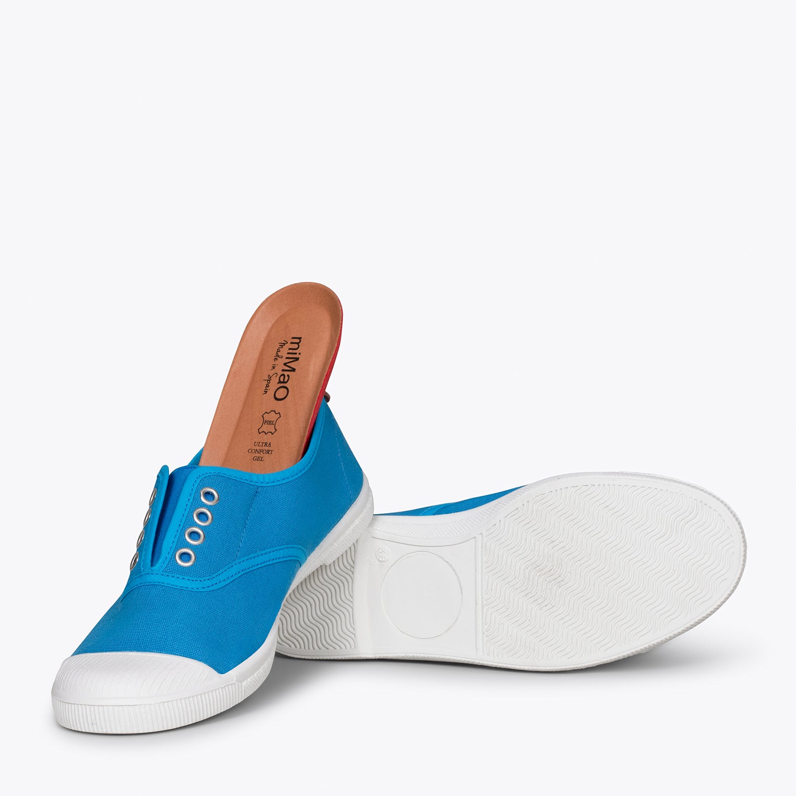 WAY - Zapatillas sin cordones de lona AZULES - miMaO ®