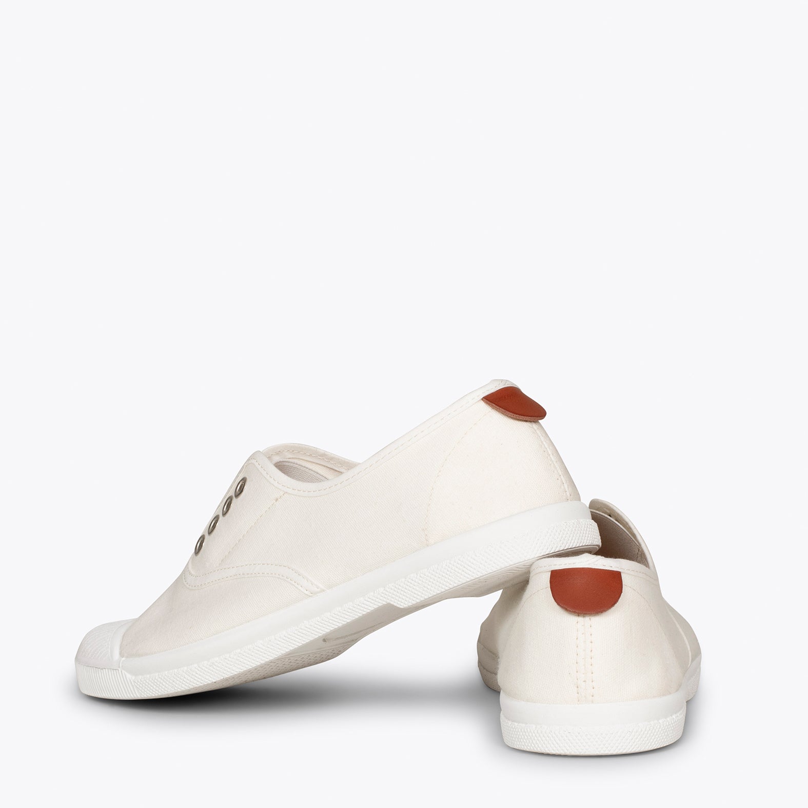 WAY - Zapatillas sin cordones de lona BLANCAS - miMaO ®