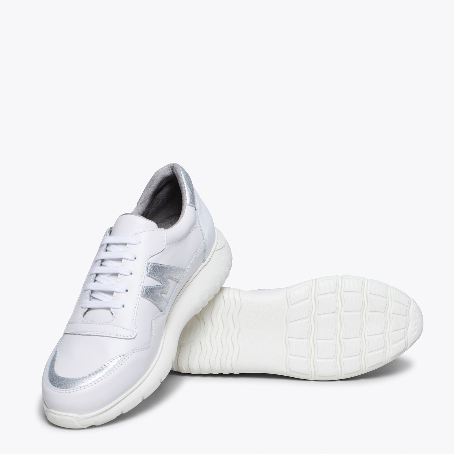 PARIS - WHITE SILVER MAN SNEAKER