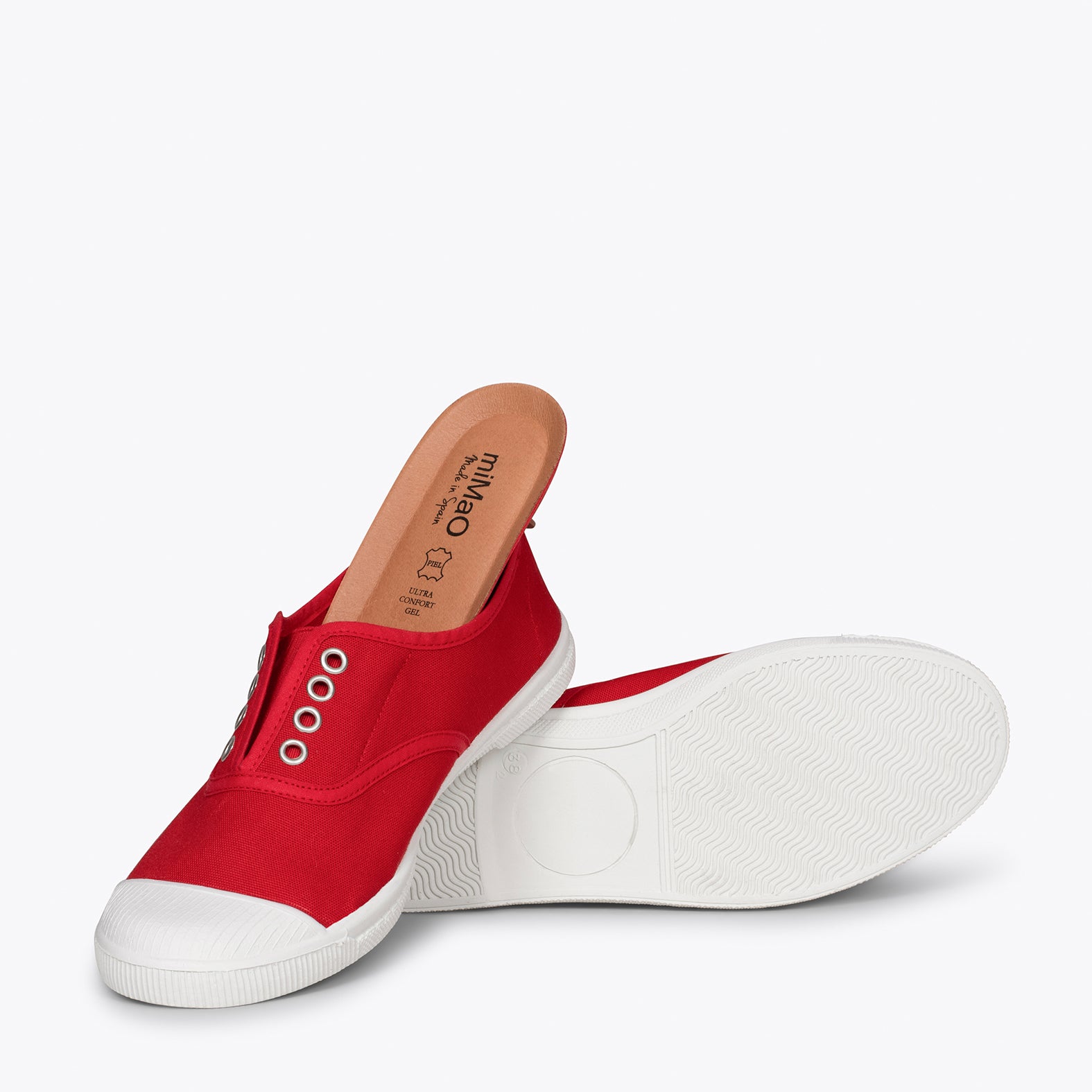 WAY - Zapatillas sin cordones de lona ROJO - miMaO ®