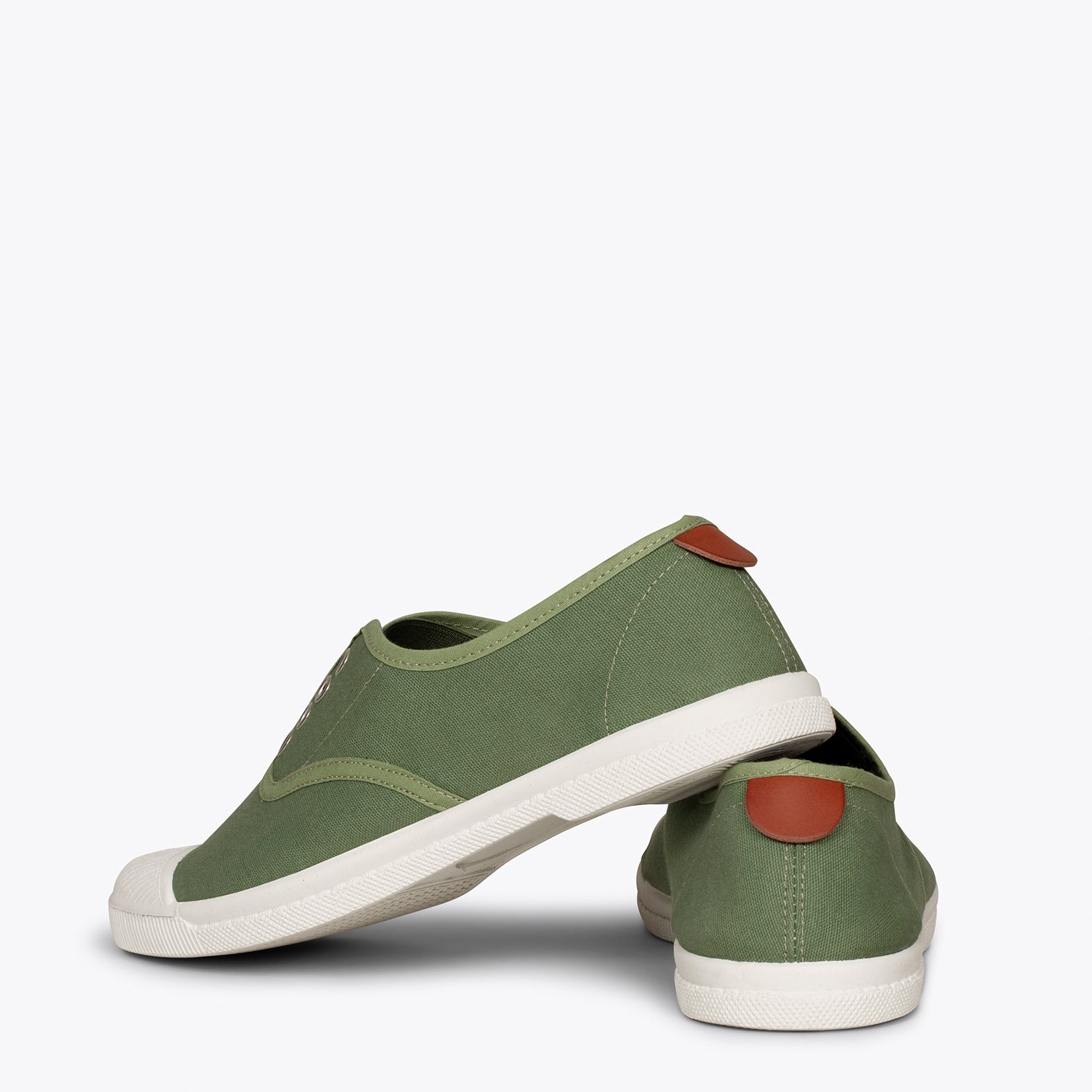 WAY - Zapatillas sin cordones de lona KAKI - miMaO ®