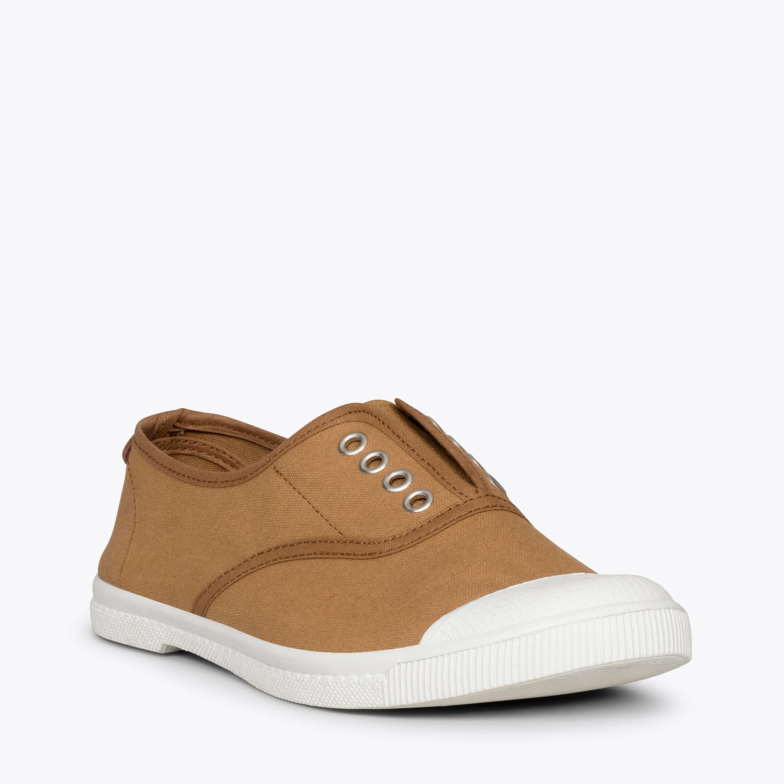 WAY - Zapatillas sin cordones de lona MARRÓN - miMaO ®