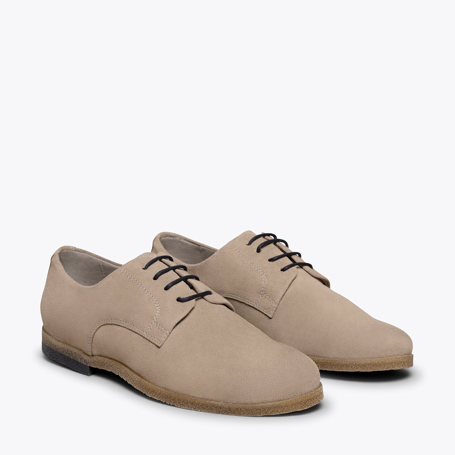BLUCHER – GREY classic shoes with laces