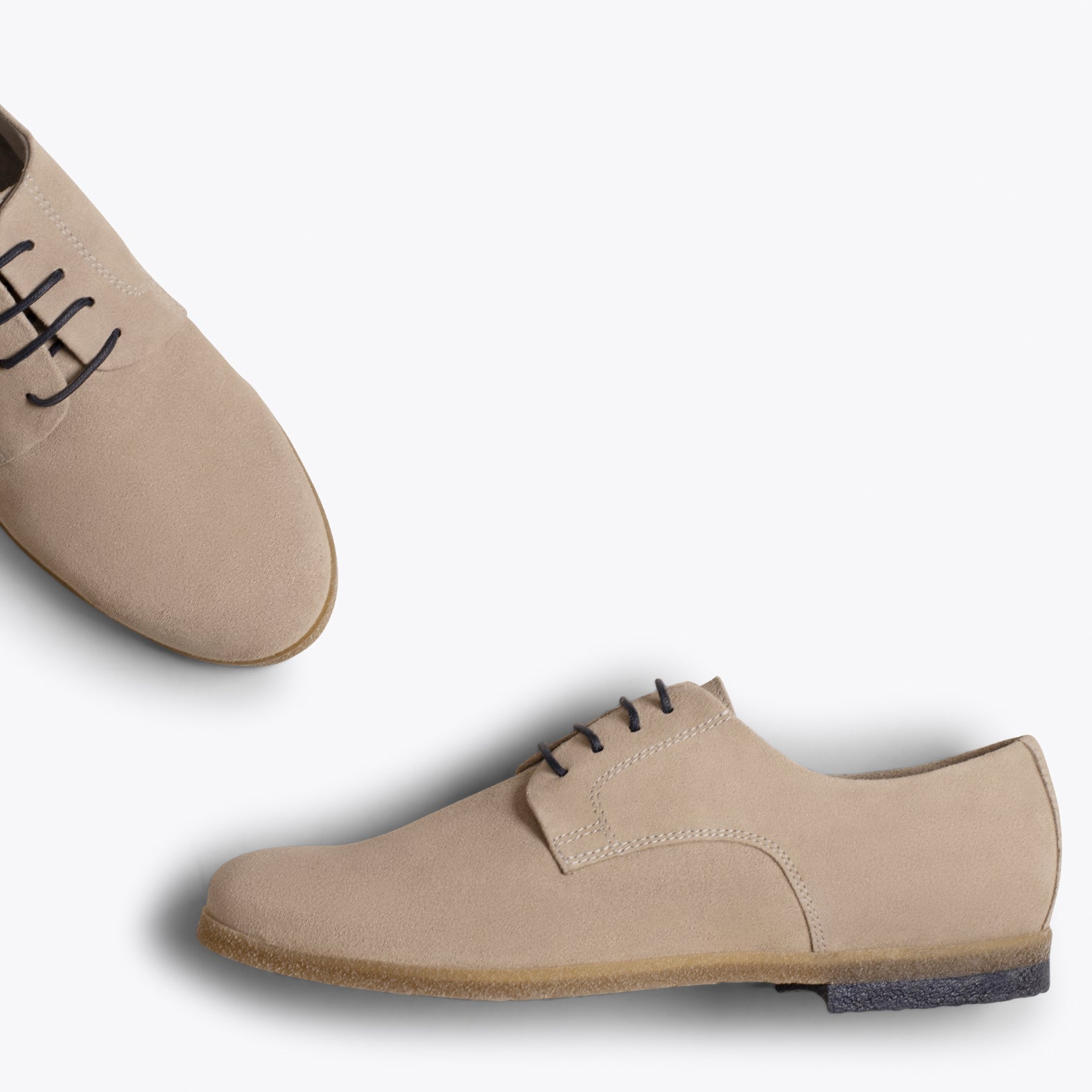BLUCHER – GREY classic shoes with laces