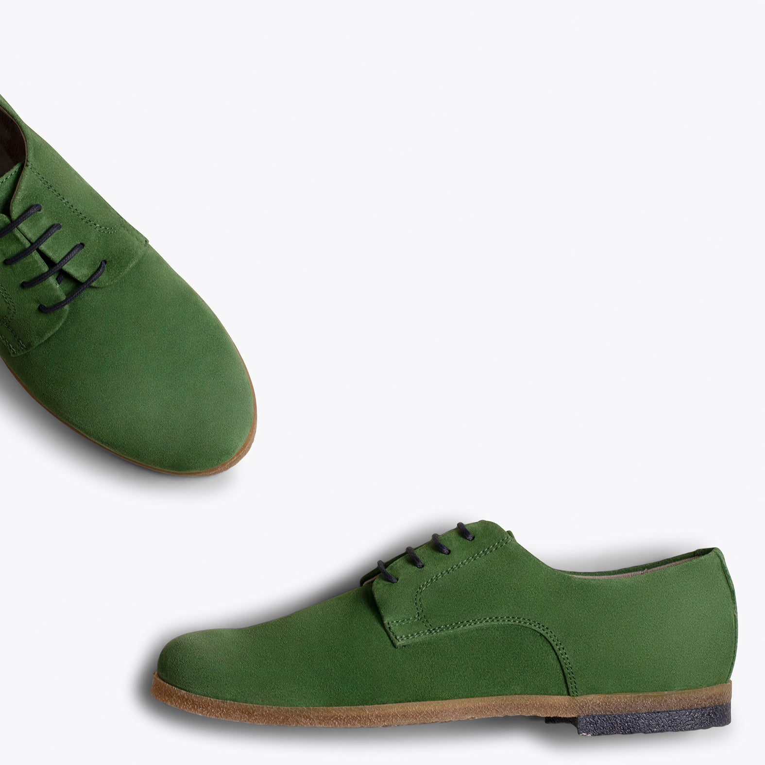 BLUCHER – GREEN classic shoes with laces