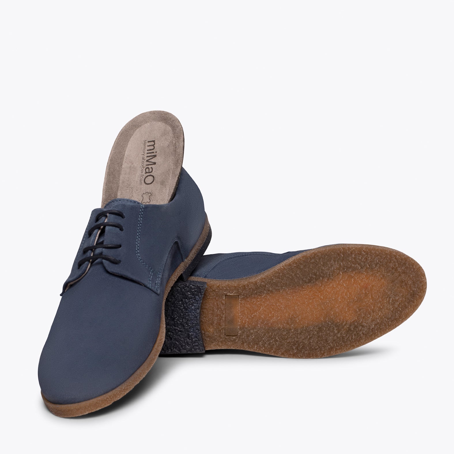BLUCHER – BLUE classic shoes with laces
