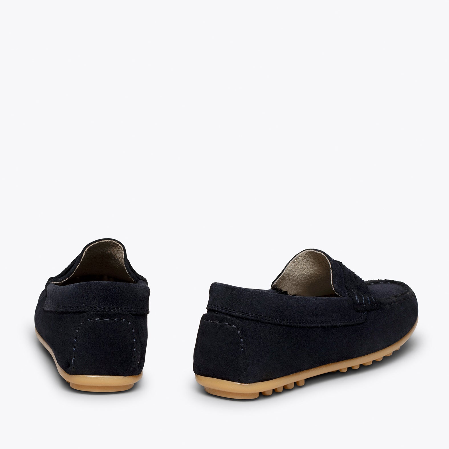 MOCCASÍN - Mocassins BLEU MARINE pour enfants en cuir