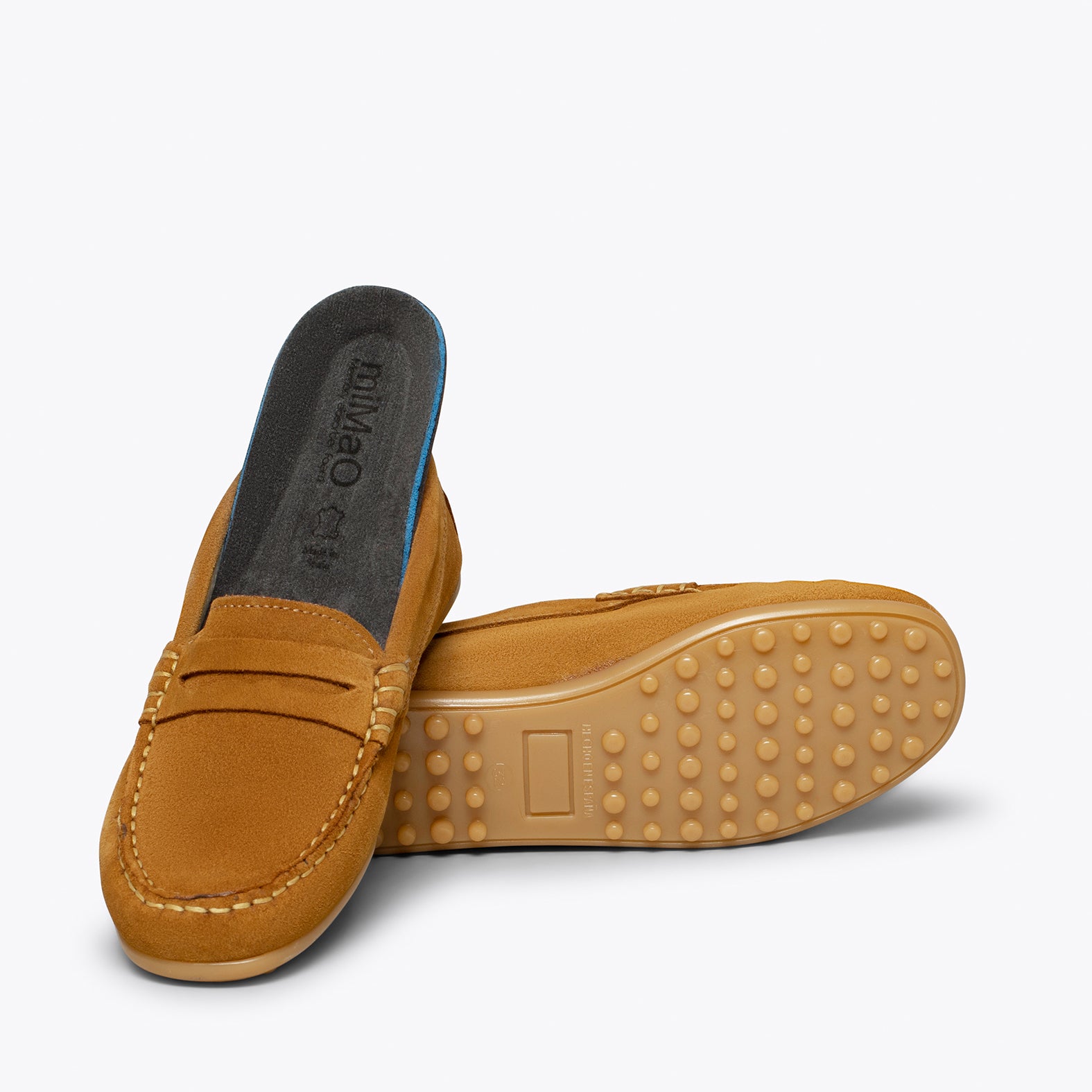 MOCASÍN Mocasines CAMEL para niños de piel