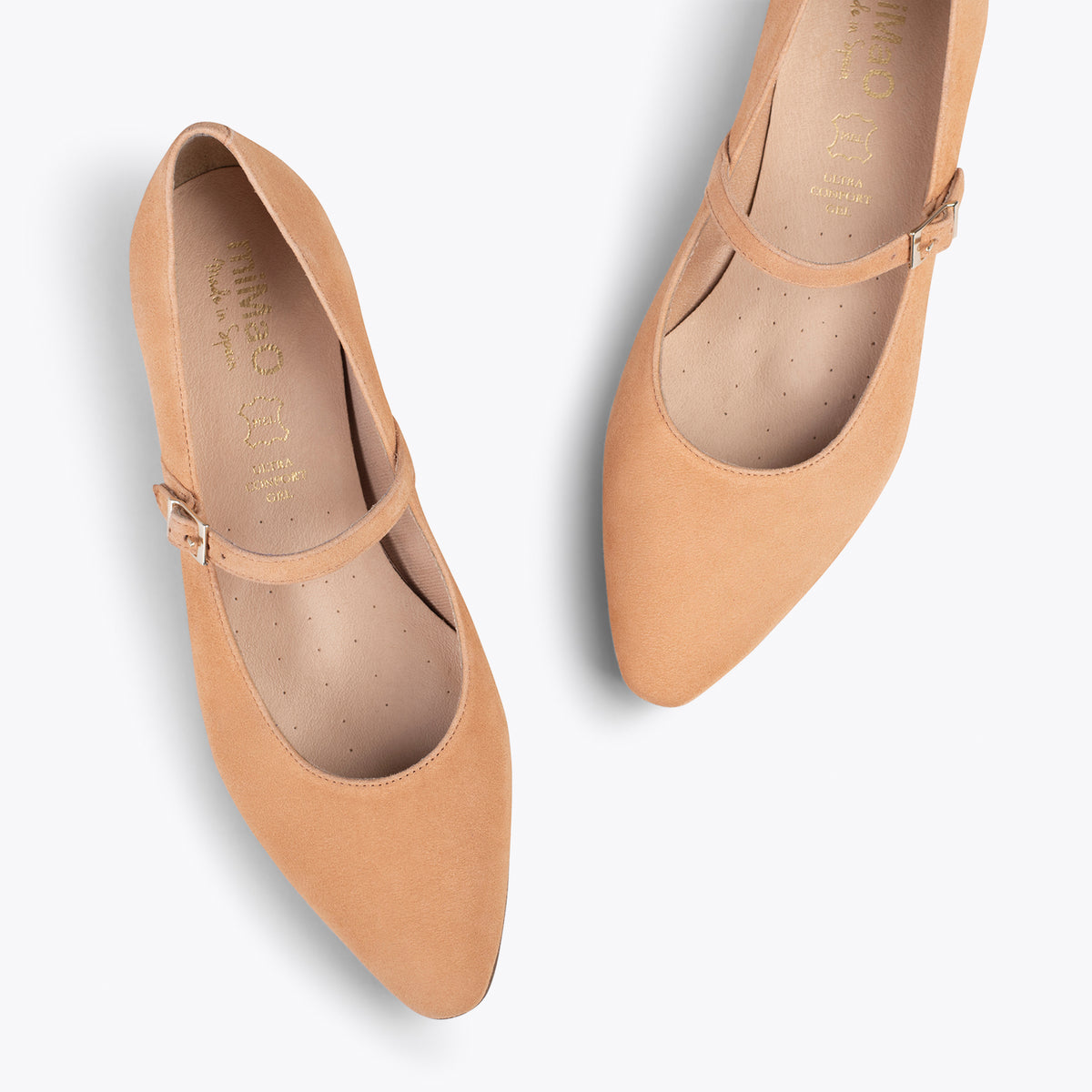 MERCEDITAS - Zapatos planos con hebilla TIERRA