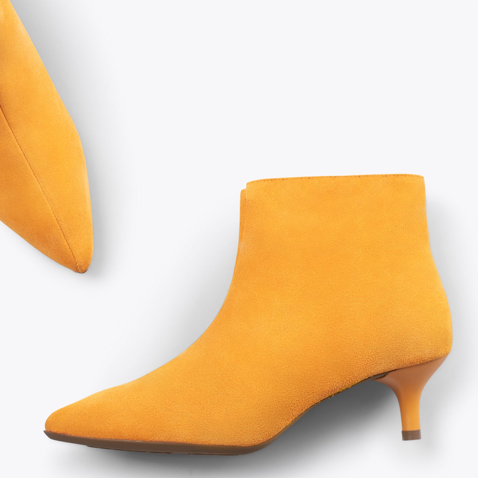 OUTFIT -  Botines elegantes de tacón bajo de aguja  AMARILLO - miMaO ®