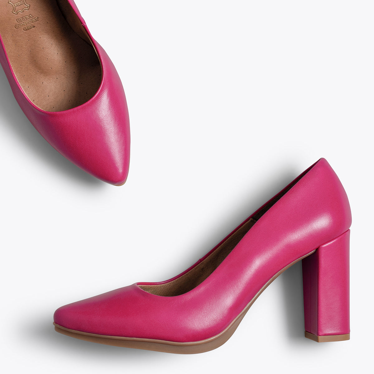 URBAN SALON – FUCHSIA nappa leather high heels