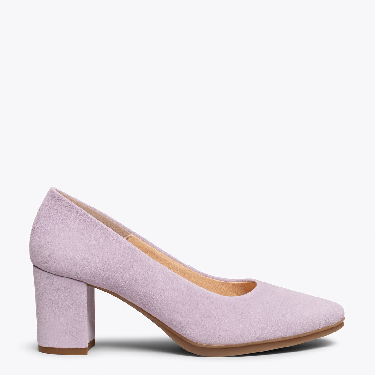 URBAN S - Zapatos de tacón medio de ante LILA