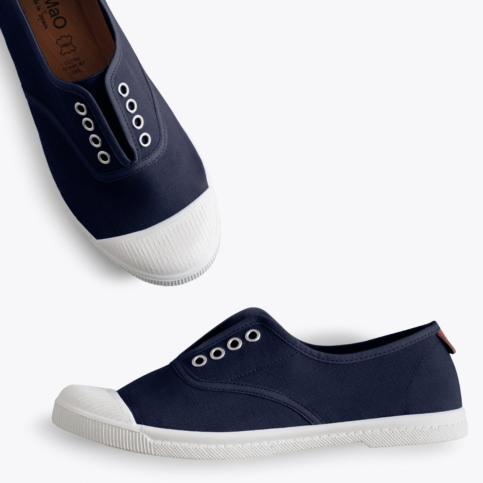 WAY - Zapatillas sin cordones de lona MARINO - miMaO ®