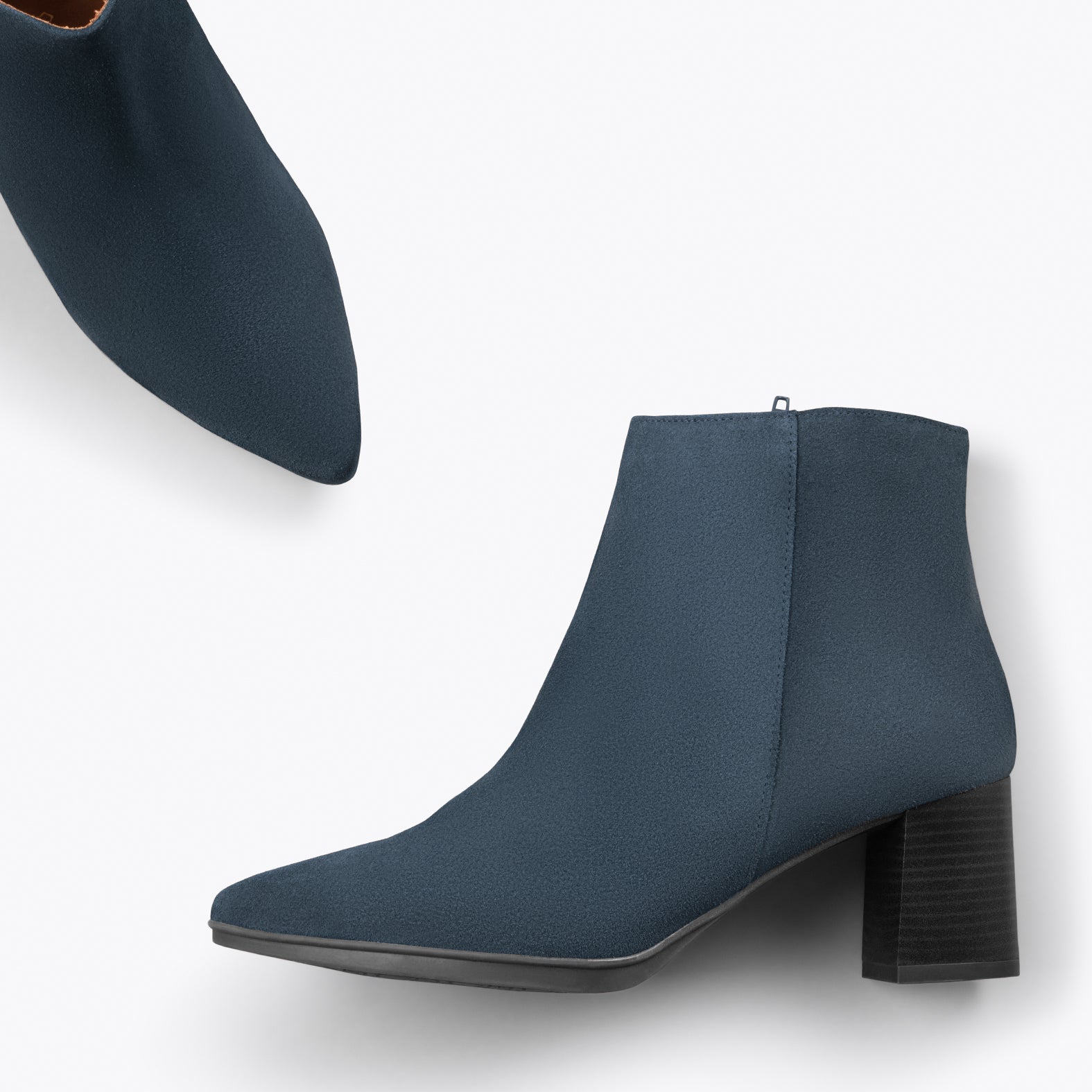 CITY -  Botines de tacón ancho y punta fina MARINO - miMaO ®