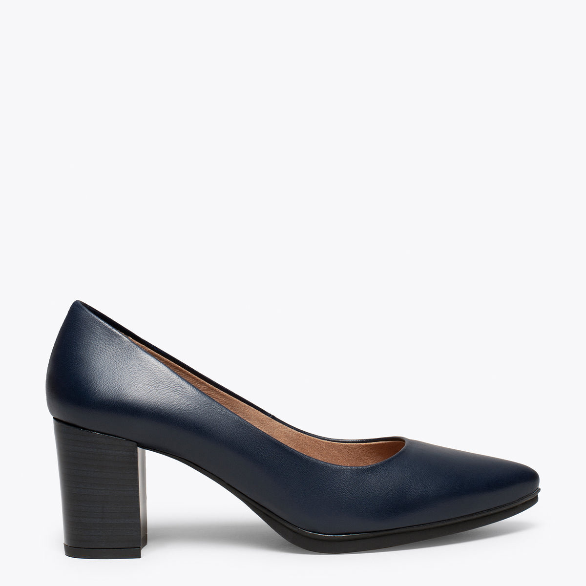 URBAN S SALON - Zapatos MARINO con tacón madera