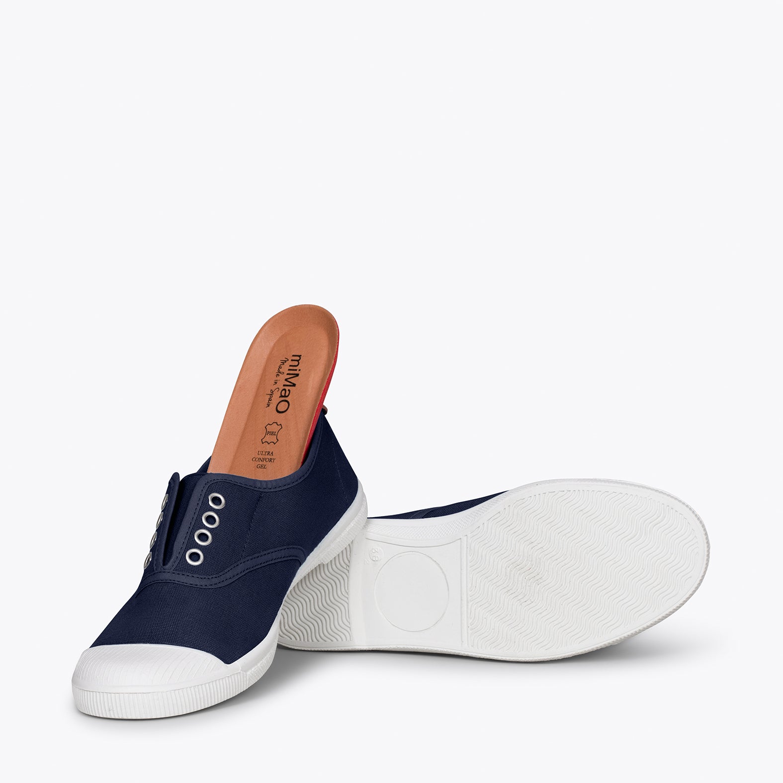 WAY - Zapatillas sin cordones de lona MARINO - miMaO ®