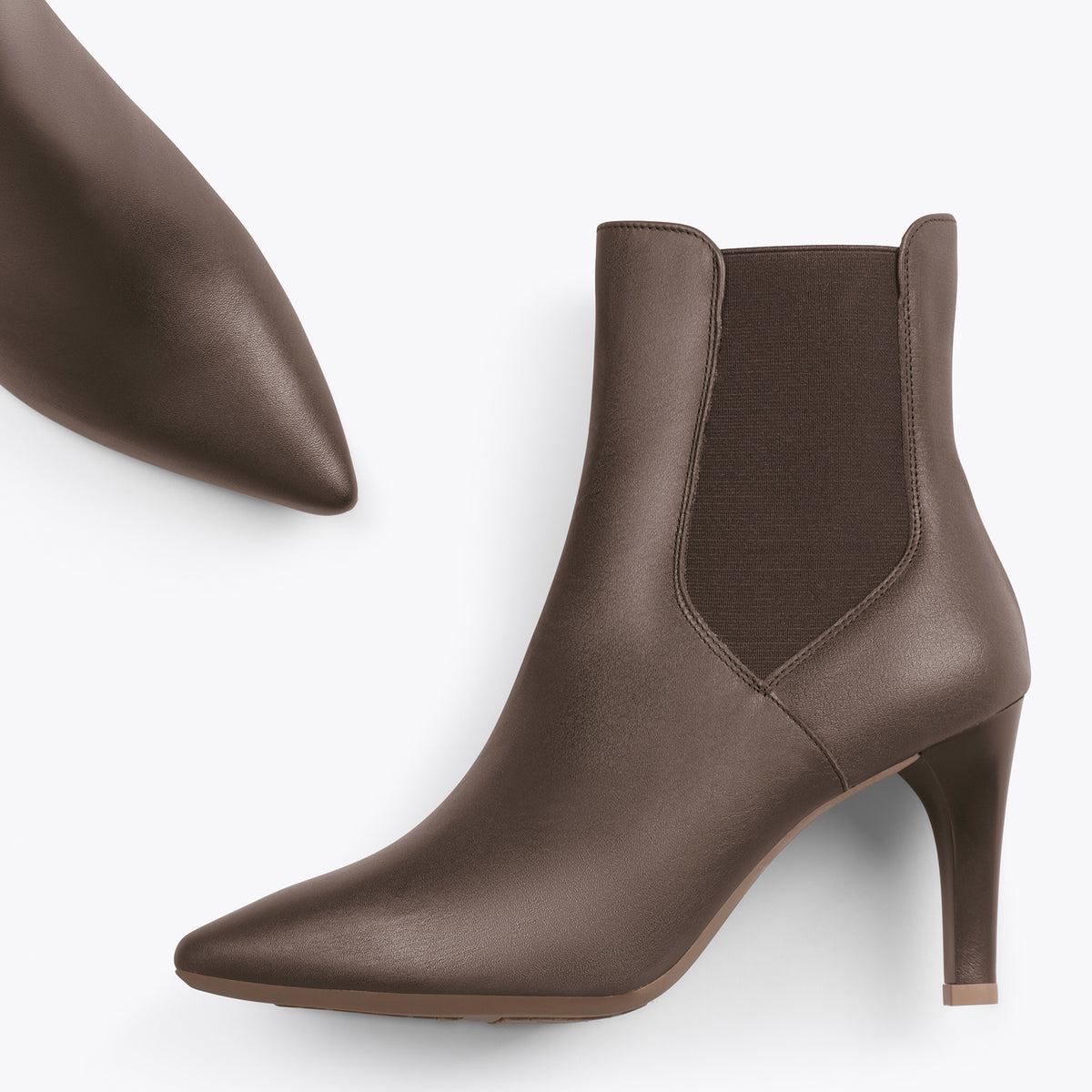BOTÍN GLAM – Botines de vestir con tacón alto MARRÓN
