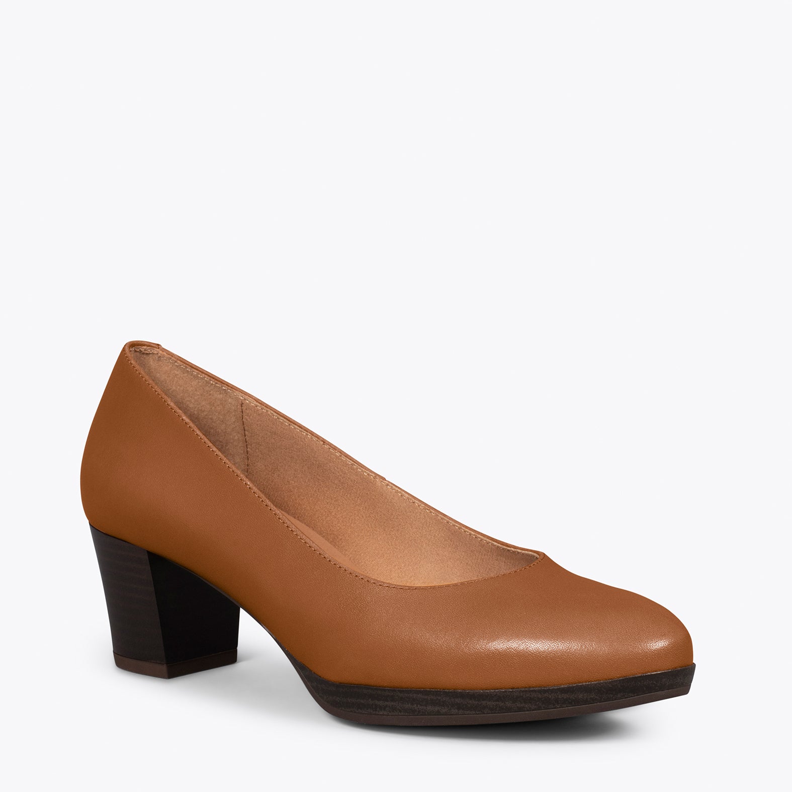 AZAFATA S - Zapatos de tacón bajo con plataforma MARRÓN - miMaO ®