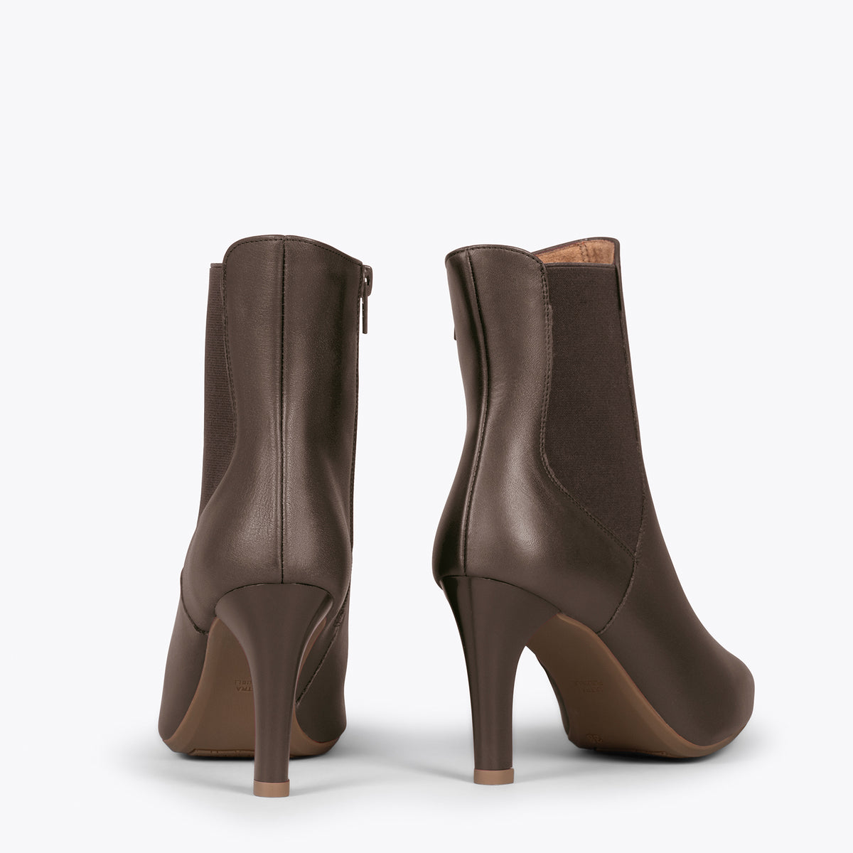 BOTÍN GLAM – Botines de vestir con tacón alto MARRÓN