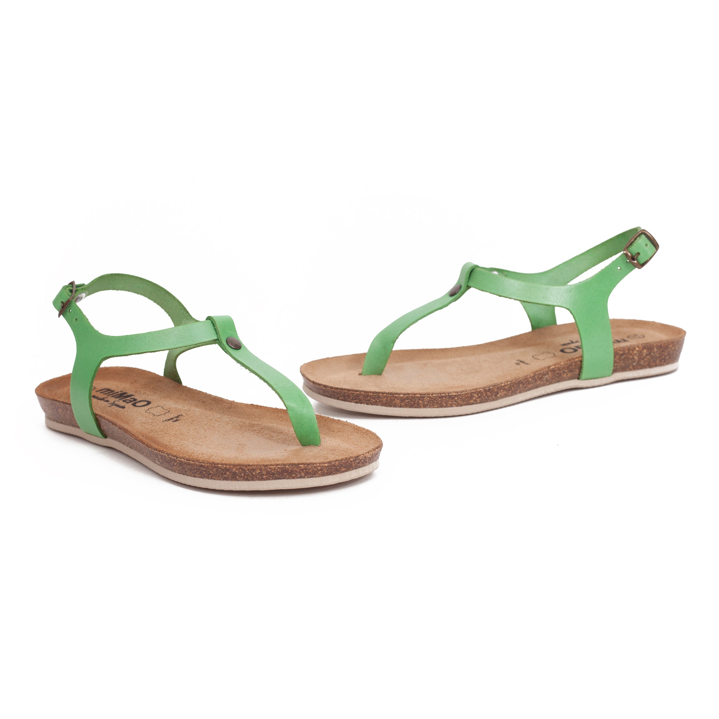 Sandalias planas dedo BIO CONFORT Verde -Special Price- - miMaO ShopOnline