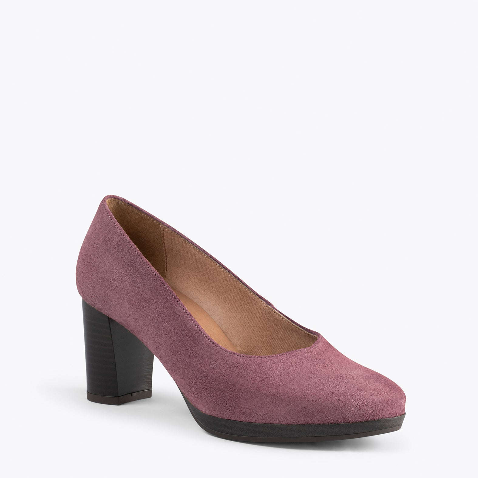 AZAFATA VINTAGE - Zapatos con tacón y plataforma CIRUELA