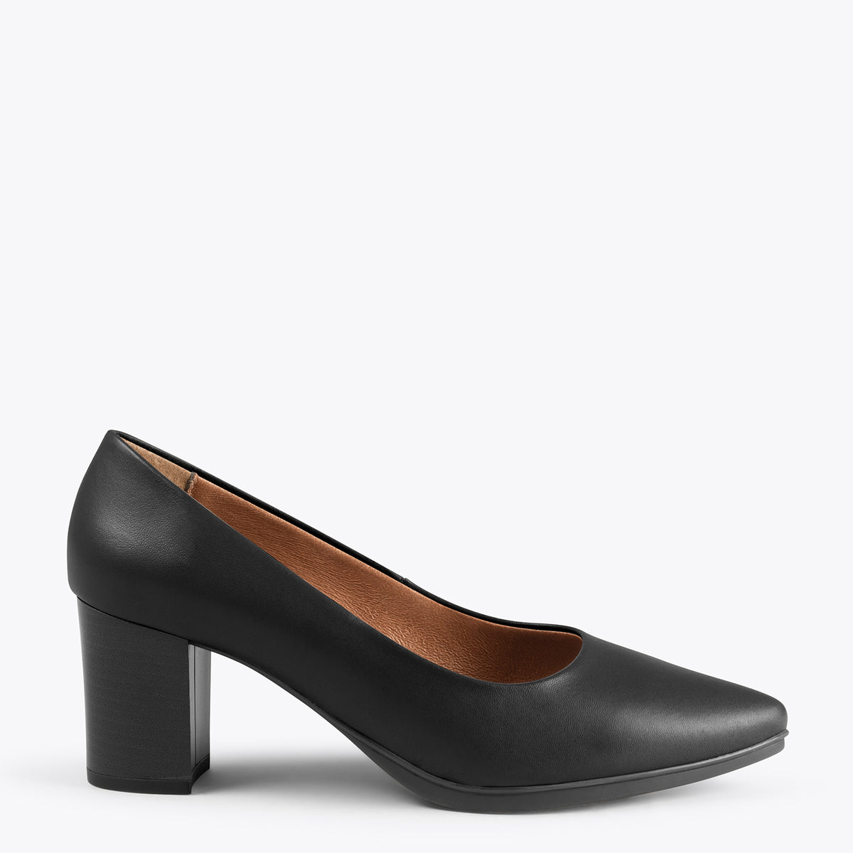 URBAN S SALON – Zapatos de tacón medio de napa NEGRO - miMaO ®