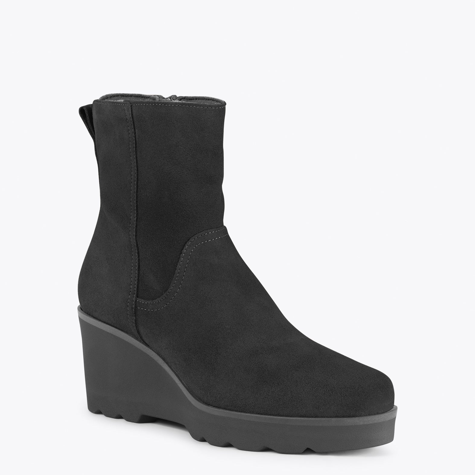 JEANS  – Botines con caña media y plataforma NEGRO - miMaO ®