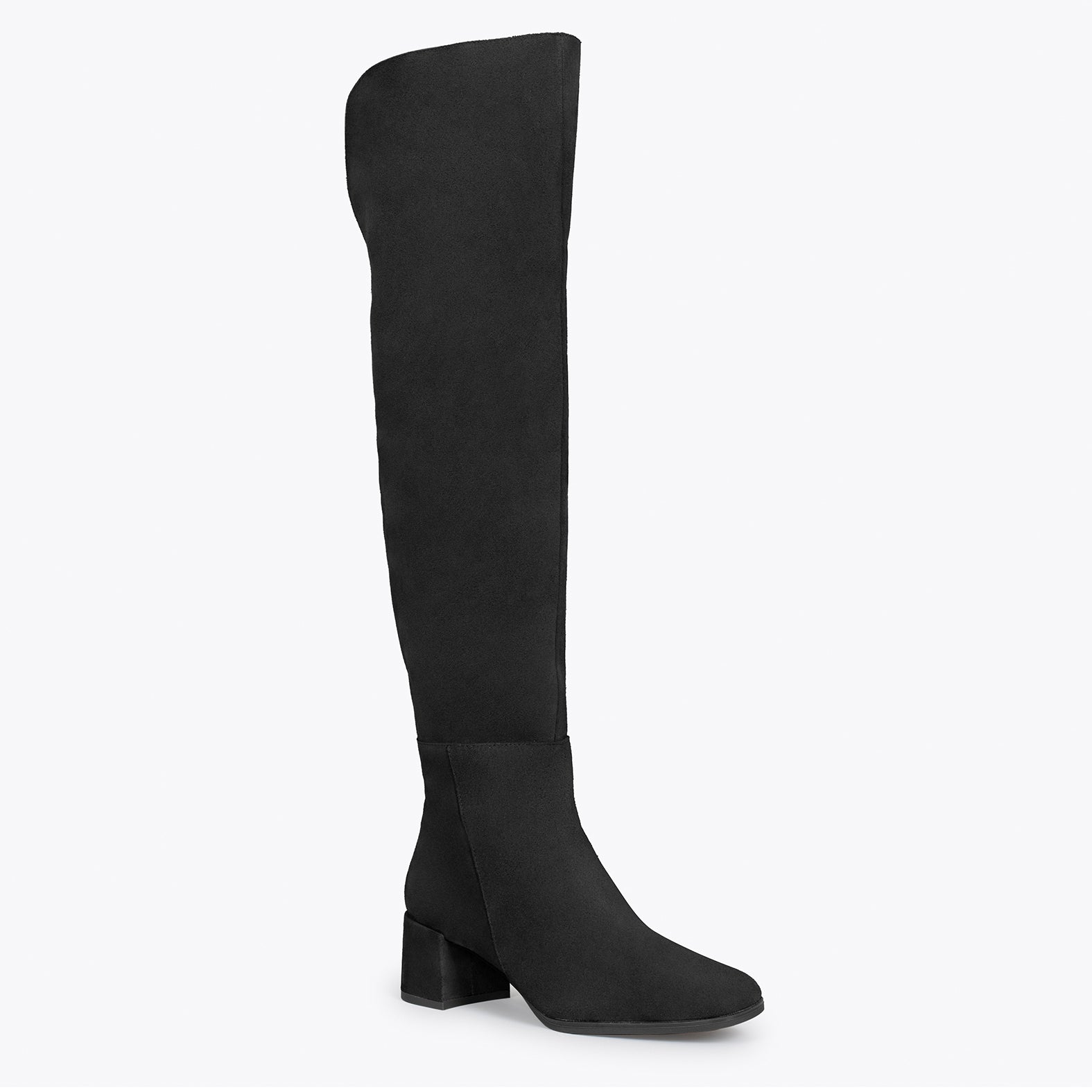 MOSQUETERAS - Botas altas de serraje NEGRO