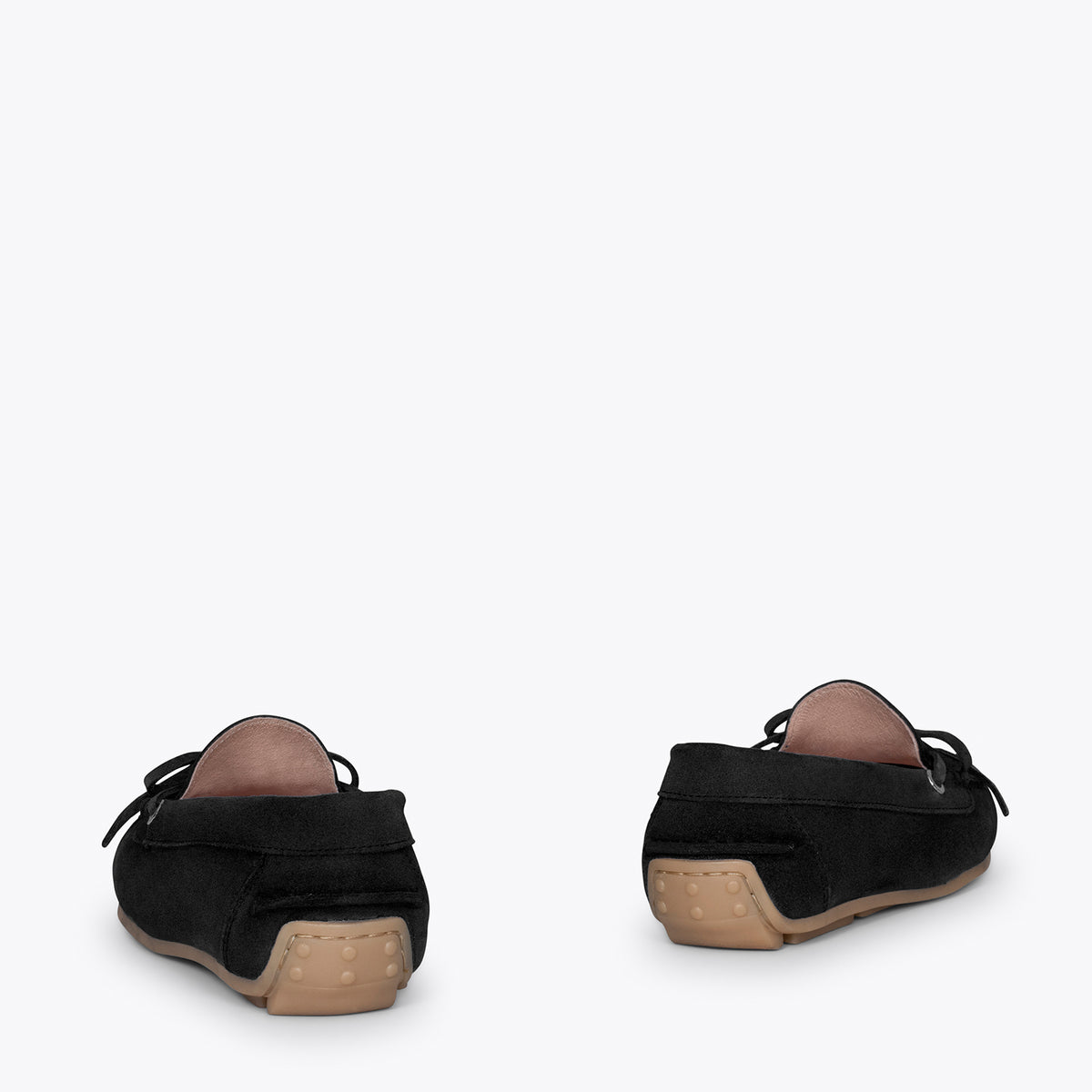 LAZO – Mocasines planos de mujer con plantilla extraíble Negro
