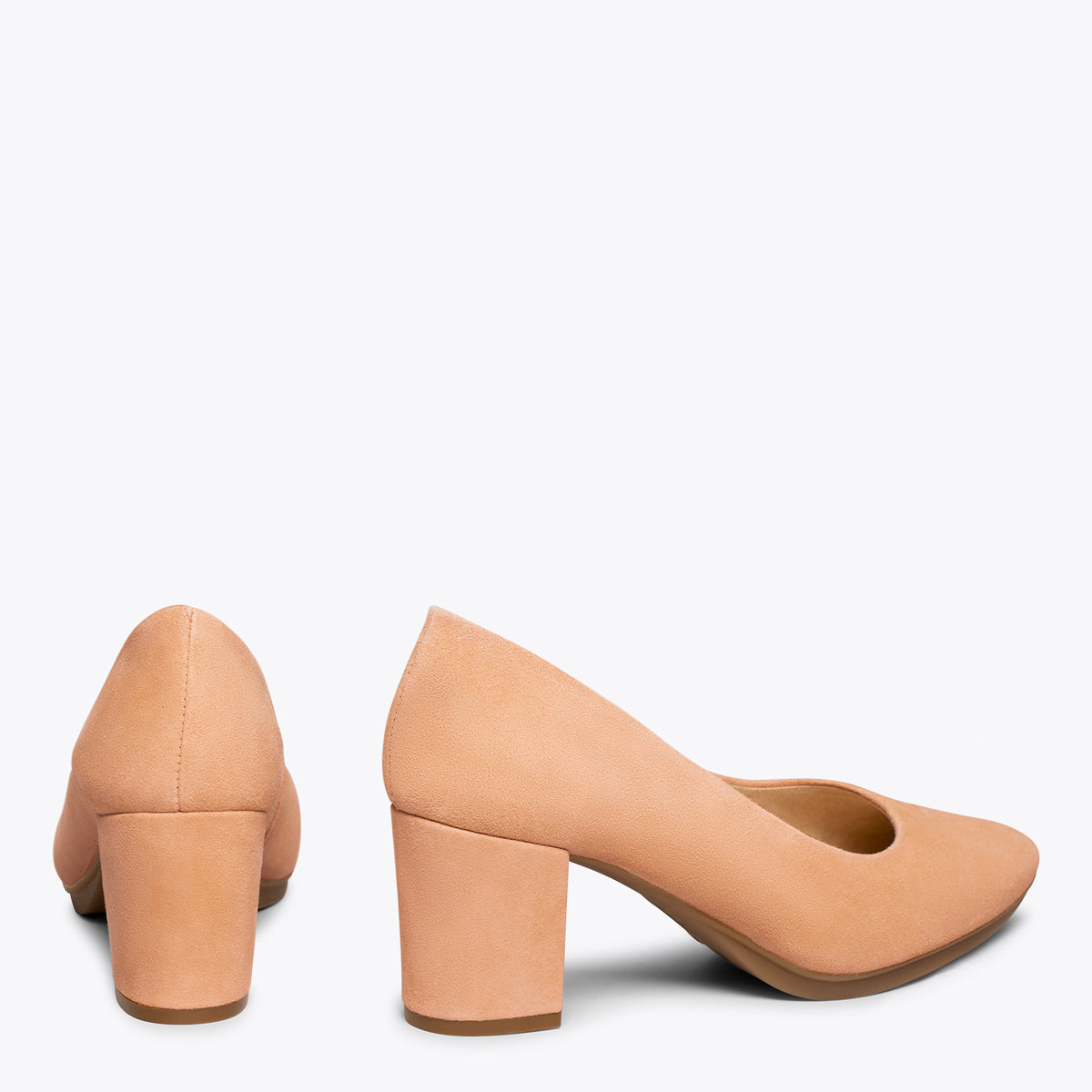 URBAN S - Zapatos de tacón medio de ante TIERRA