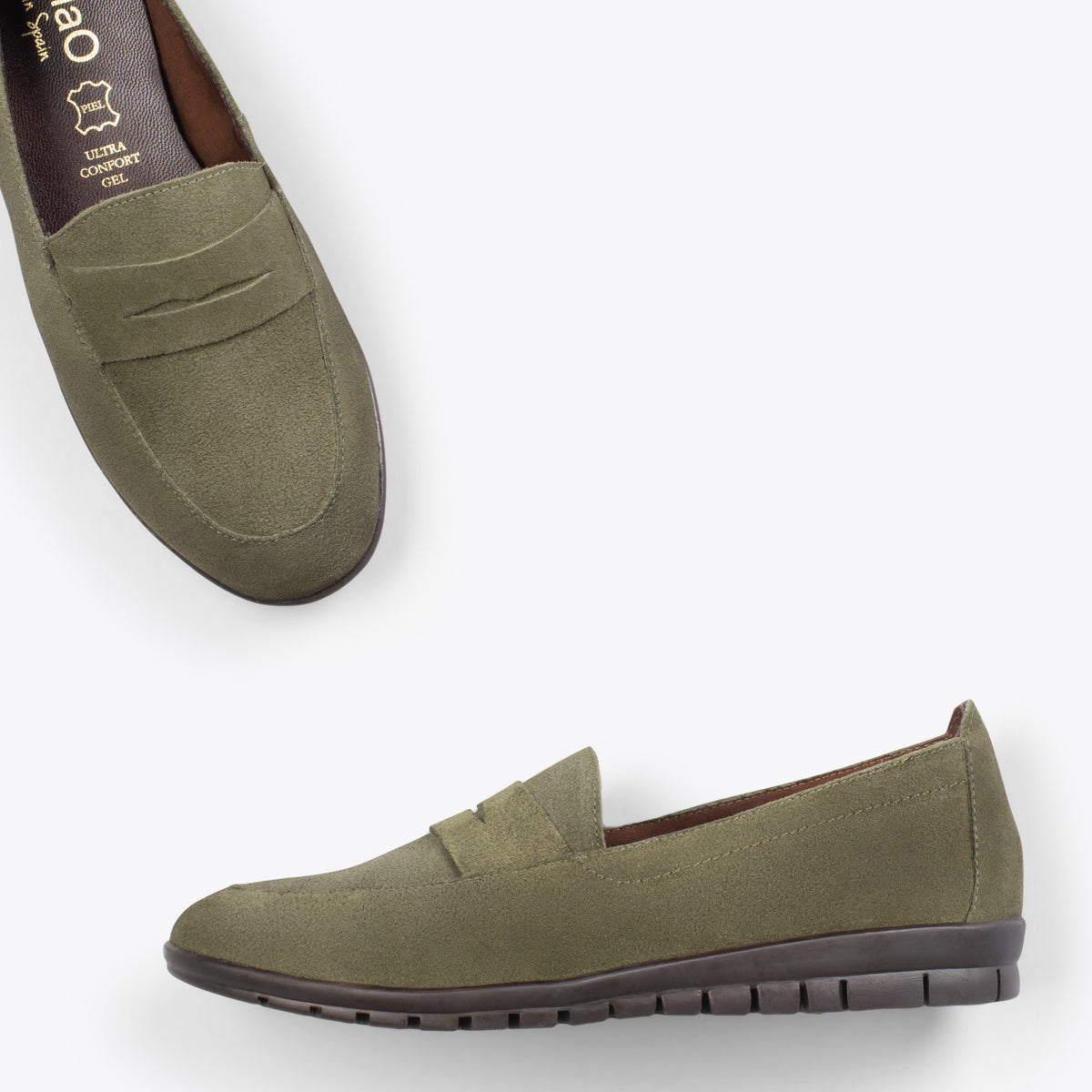360 - Mocasines con antifaz VERDE