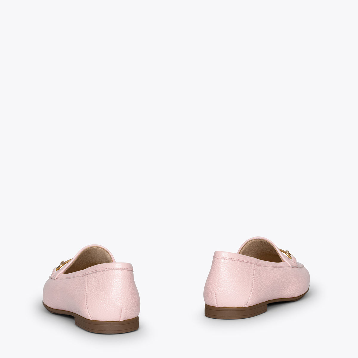 STYLE – Mocasines planos ROSA con adorno metalizado