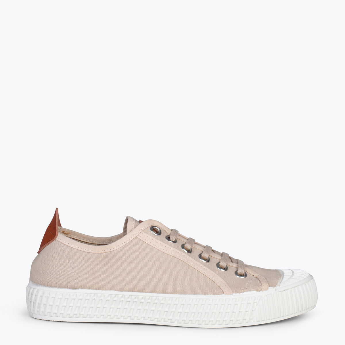 BAMBA – Zapatillas casuals de lona para mujer BEIGE