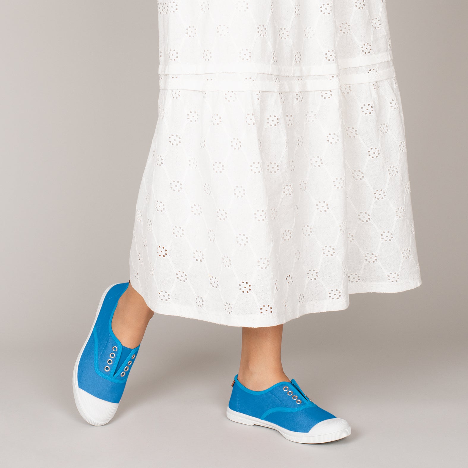 WAY - Zapatillas sin cordones de lona AZULES - miMaO ®