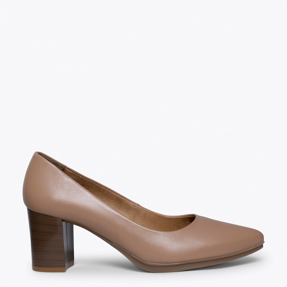URBAN S SALON Zapatos TAUPE con tacón madera