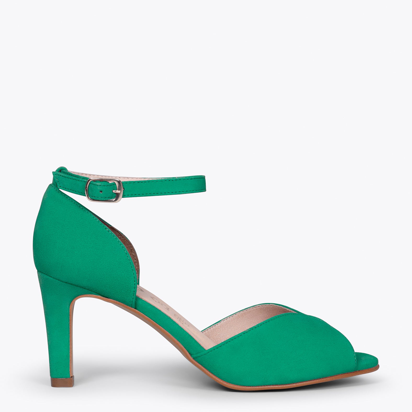 PÉTALO – Sandalias de tacón alto elegantes VERDE