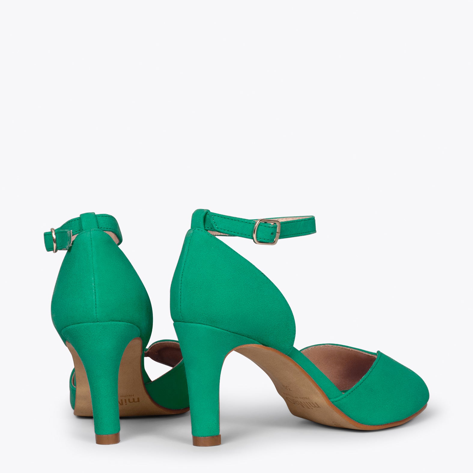 PÉTALO – Sandalias de tacón alto elegantes VERDE