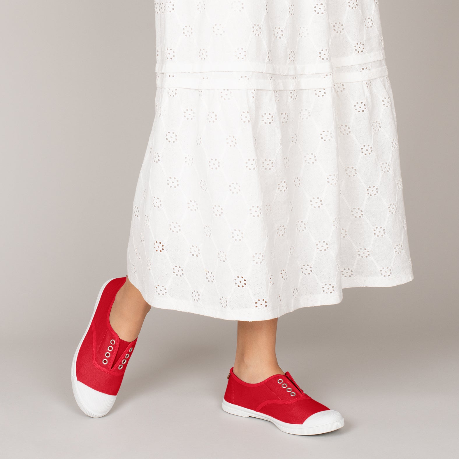 WAY - Zapatillas sin cordones de lona ROJO - miMaO ®