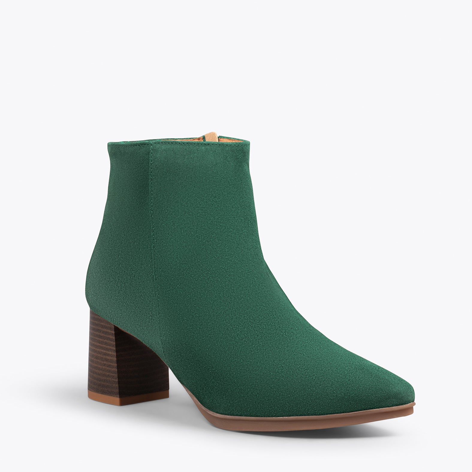 CITY -  Botines de tacón ancho y punta fina VERDE - miMaO ®