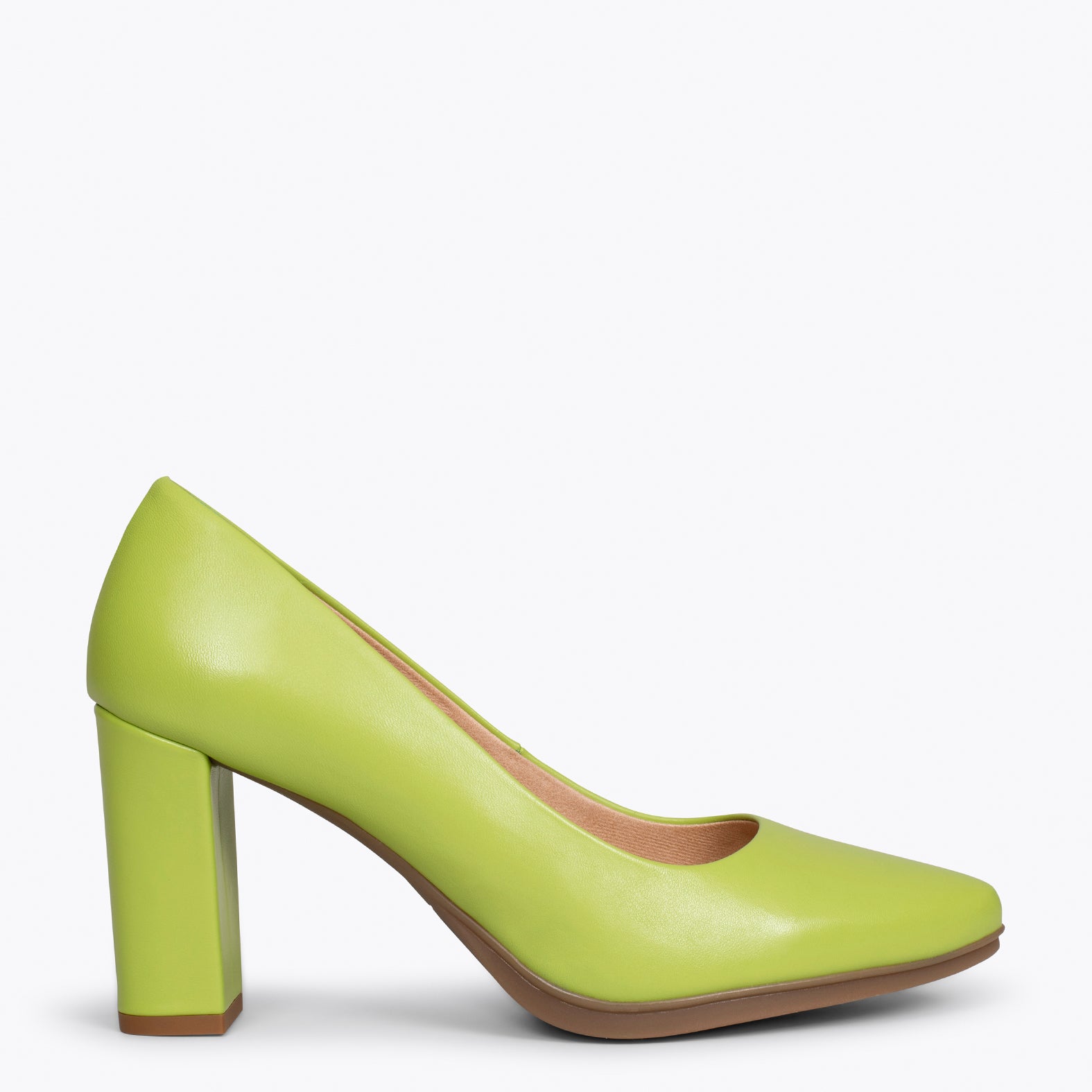 URBAN SALON - Zapatos de tacón alto en napa VERDE PISTACHO